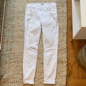 Paige white skinny jeans